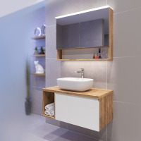 Комплект шкафове за баня Касаи