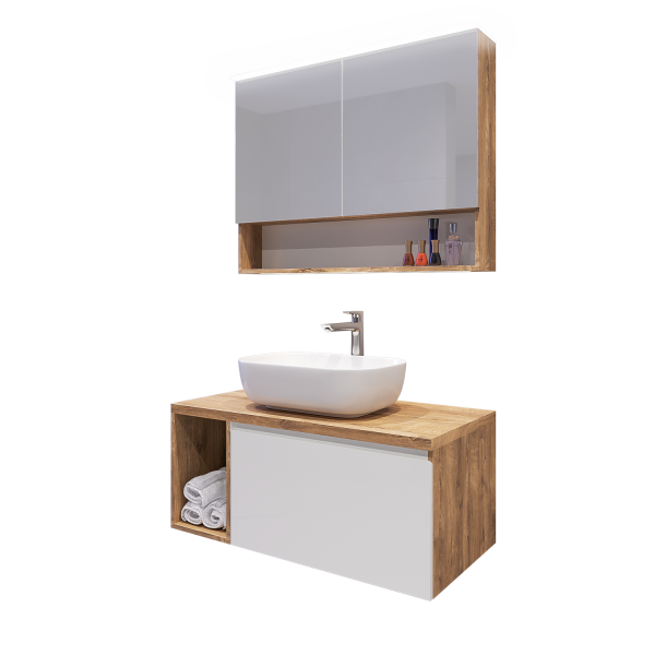 Комплект шкафове за баня Касаи