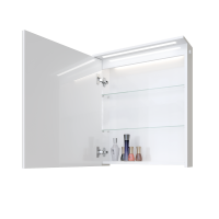 Горен шкаф за баня Дентън отворен