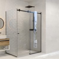 Душ-кабина Кремона-Р черна интериор