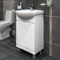 Шкаф за баня с мивка Дентан интериор