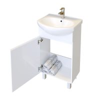 Шкаф за баня с мивка Дентан отворен