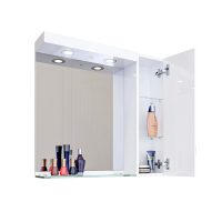 Горен шкаф за баня Дея отворен