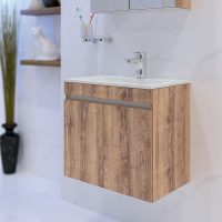Долен шкаф за баня Ели дървесен интериор