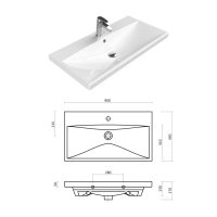 Комплект шкафове за баня Бостън