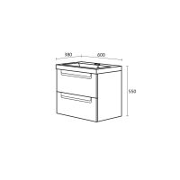 Долен шкаф за баня Фрея размер