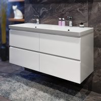 Шкаф за баня с две мивки Крюгер интериор