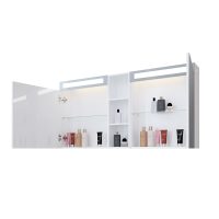 Шкаф за баня с огледало Крюгер отворен