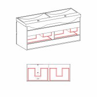 Комплект шкафове за баня Крюгер