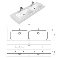 Двойна мивка размери Пунто