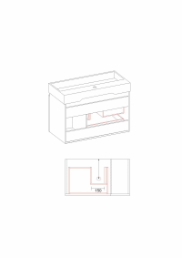 Комплект шкафове за баня Серенгети