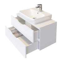 Долен шкаф за баня Смайл отворен