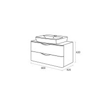Долен шкаф за баня Смайл размери