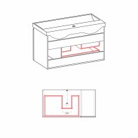 Комплект шкафове за баня Степик