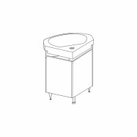 Комплект ъглови шкафове за баня Торънс