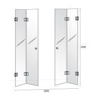 Душ-преграда Кармен-Р размери