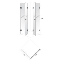 Душ-кабина Компакт-Р размери