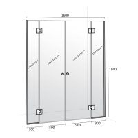 Душ-преграда Милано-Р размер