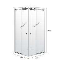 Душ-кабина Практик-Р размери