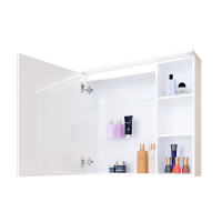 Горен шкаф за баня Лагос отворен