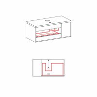 Комплект шкафове за баня Касаи