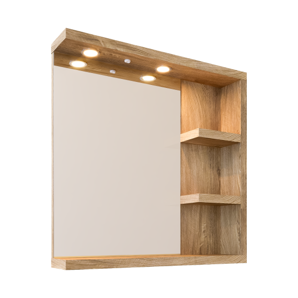 Горен шкаф за баня Версо дървесен