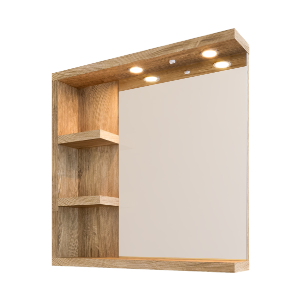 Горен шкаф за баня Либеро дървесен