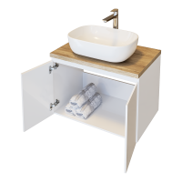 Долен шкаф за баня без мивка Либеро отворен с Moduo