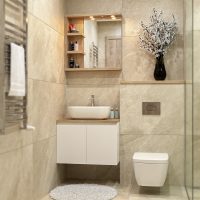 Комплект шкафове за баня без мивка Либеро интериор