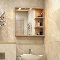 Горен шкаф за баня Версо интериор