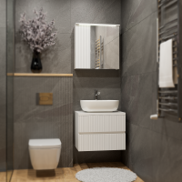 Комплект шкафове за баня Страйп интериор