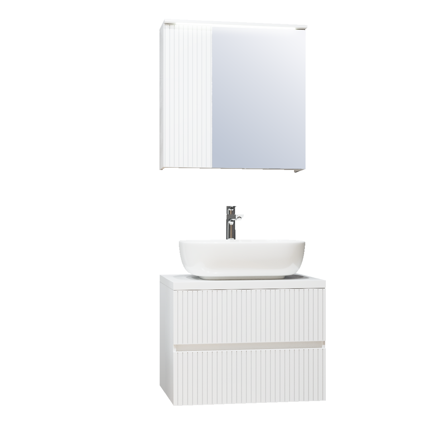 stripe-komplekt Комплект шкафове за баня Страйп